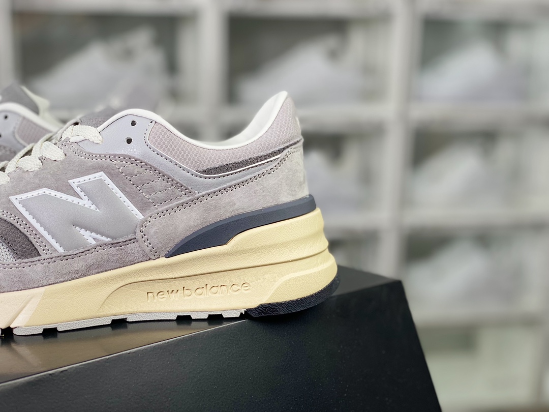 New Balance 997R ”Grey” improved version series low-top classic jogging shoes ”Original Gray Silver Beige Bottom” U997RHA