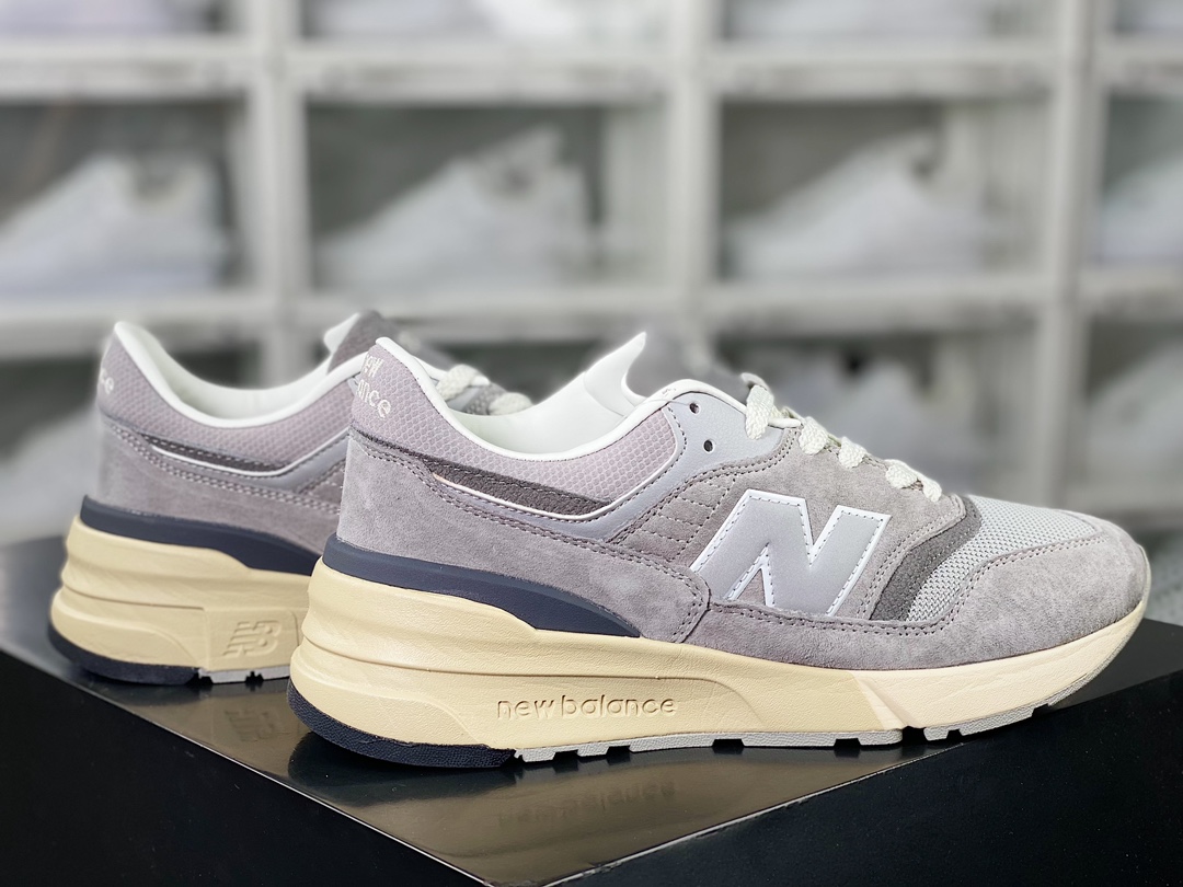 New Balance 997R ”Grey” improved version series low-top classic jogging shoes ”Original Gray Silver Beige Bottom” U997RHA