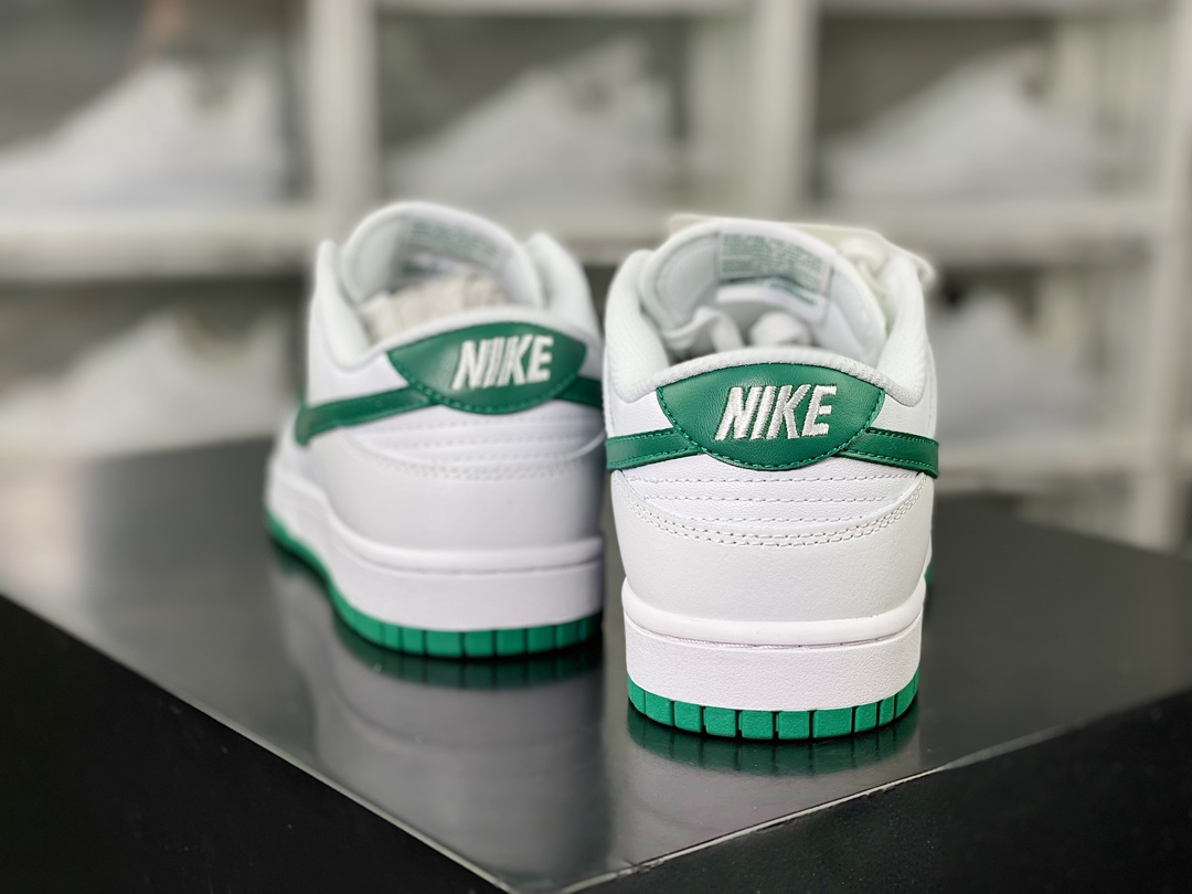 SB Dunk Low ”Boston Celtics” dunk series low-top casual sports skateboard shoes ”leather white dark green Celtics” DD1503-112