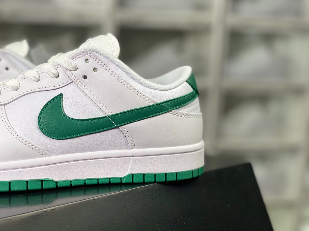 SB Dunk Low ”Boston Celtics” dunk series low-top casual sports skateboard shoes ”leather white dark green Celtics” DD1503-112