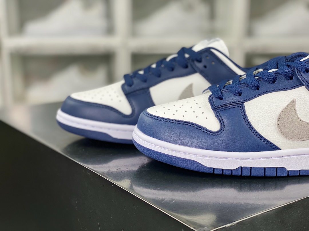 SB Dunk Low ”Midnight Navy” dunk lace-up shoes ”New Midnight Blue White Gray” FD9749-400