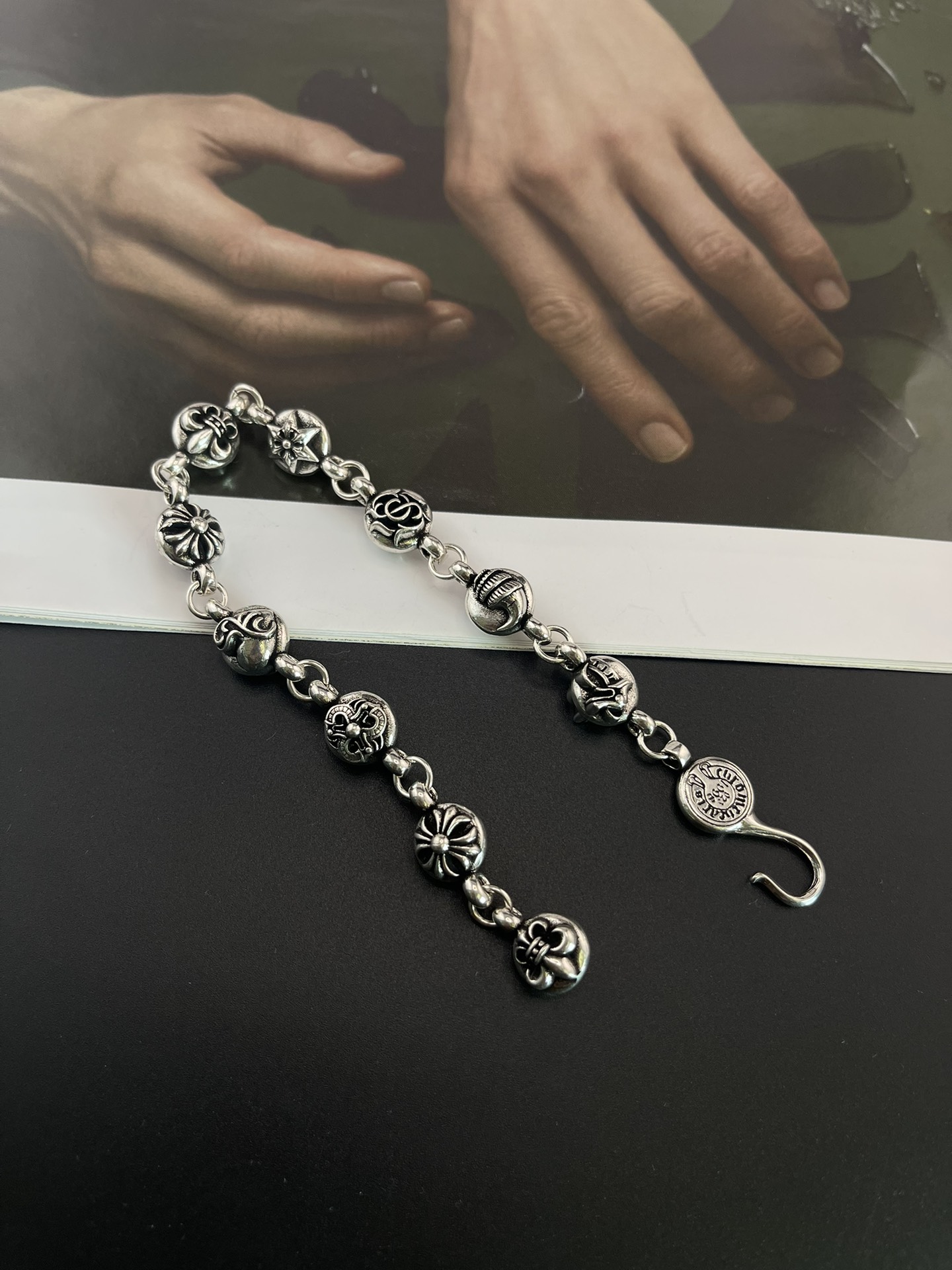 NO:106527,95 Croxin multi-element bracelet, adjustable, jewelry boutique, chrome hearts, bracelet1986090995克罗心多元素手链,可调节,饰品精品,chrome hearts,bracelet,Jewelry