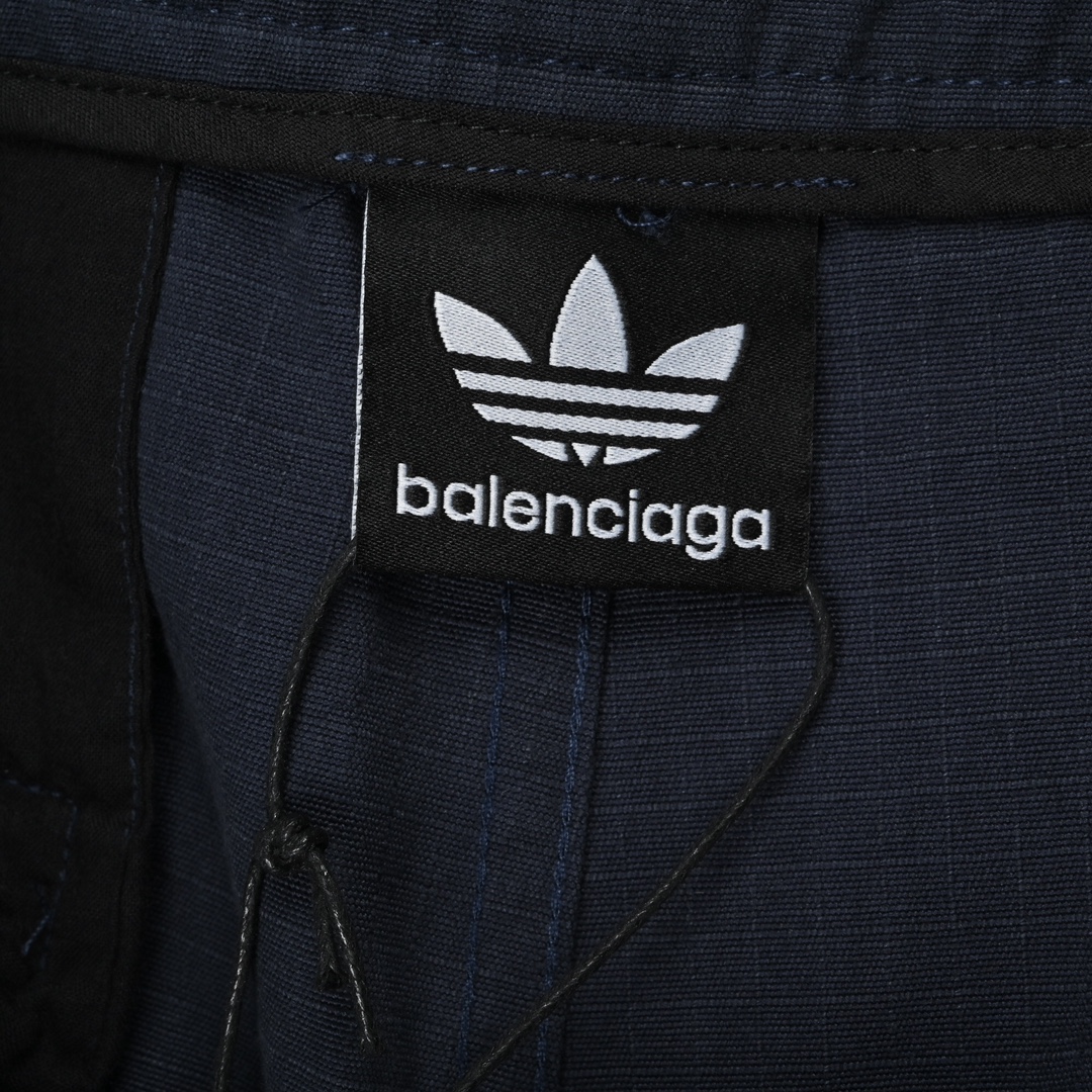 BalenciagaX Adidas三叶草工装短裤