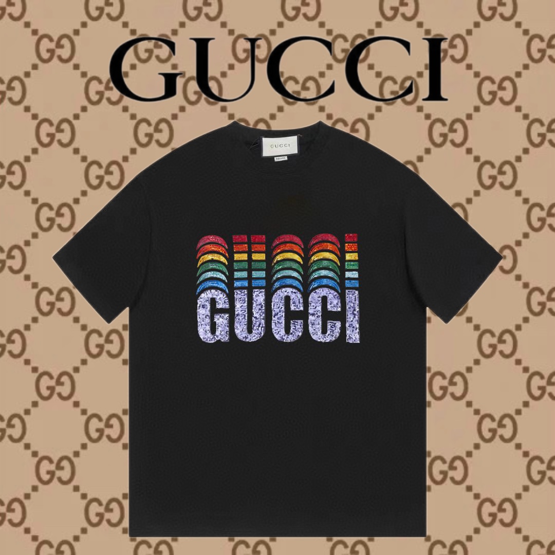 Gucci Abbigliamento T-Shirt Stampa Unisex Vintage Maniche corte