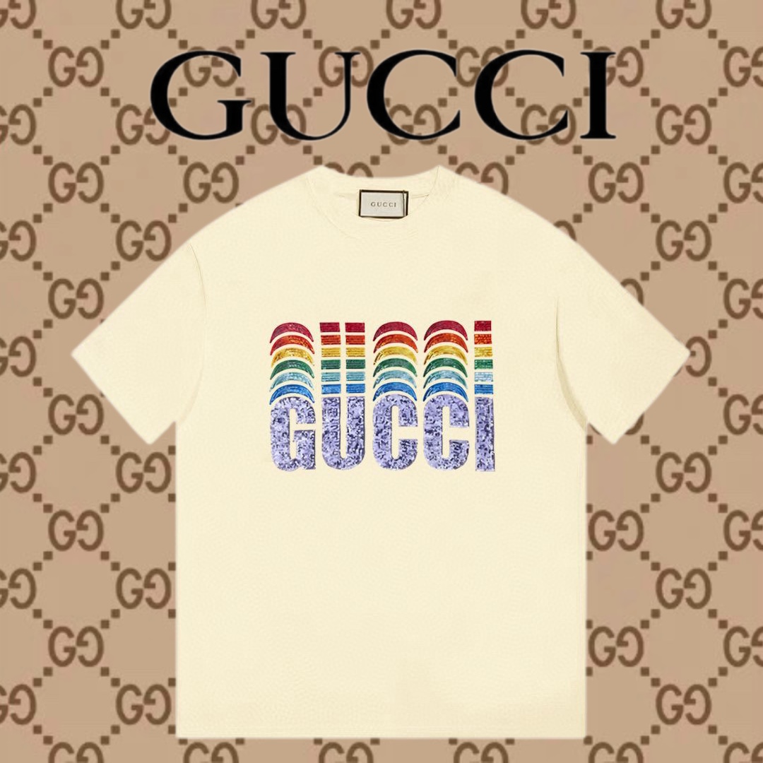 Gucci Abbigliamento T-Shirt Stampa Unisex Vintage Maniche corte