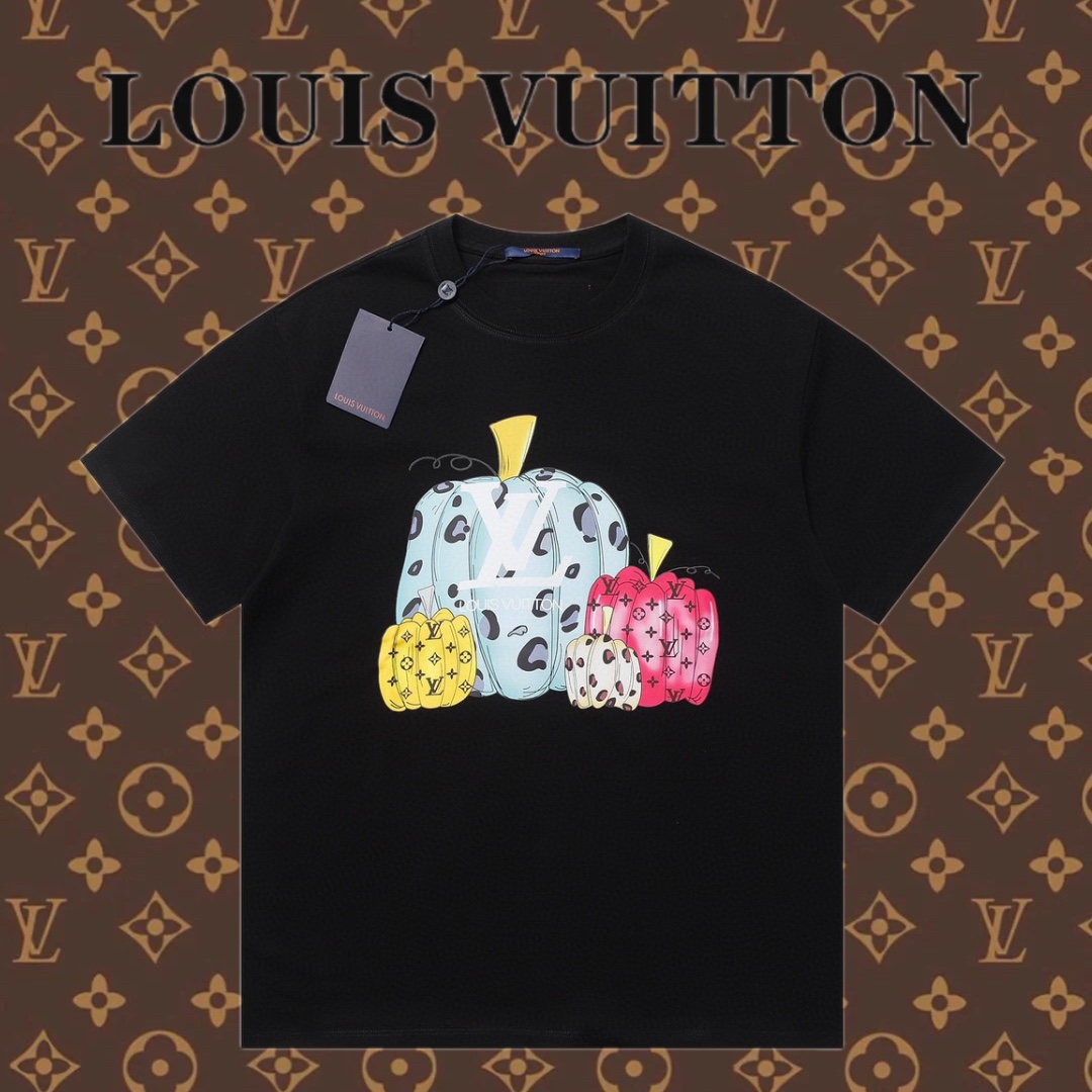 Louis Vuitton Abbigliamento T-Shirt Stampa Cotone pettinato