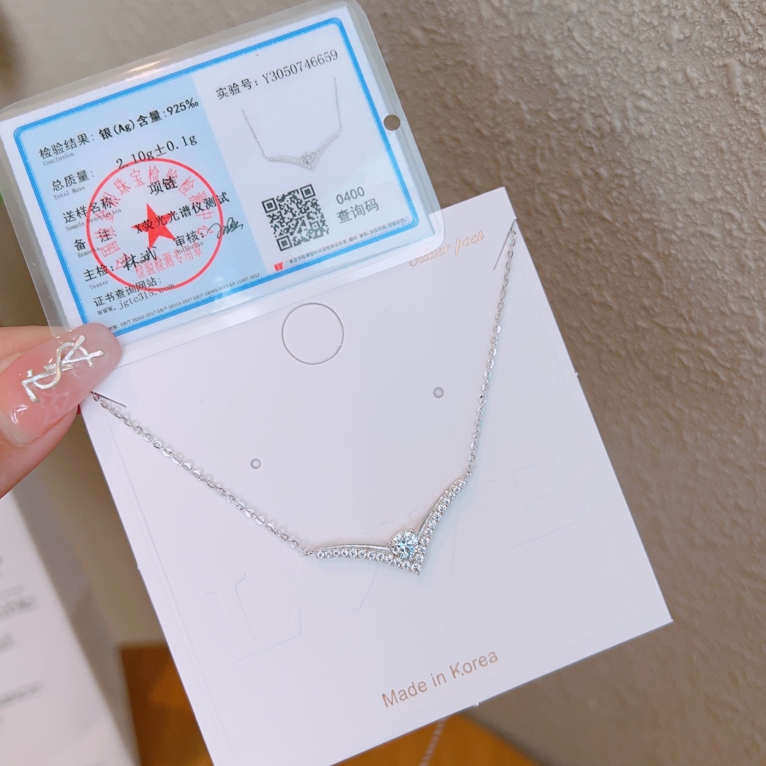 フレッシュS925スターリングシルバーネックレスシルバー 通勤