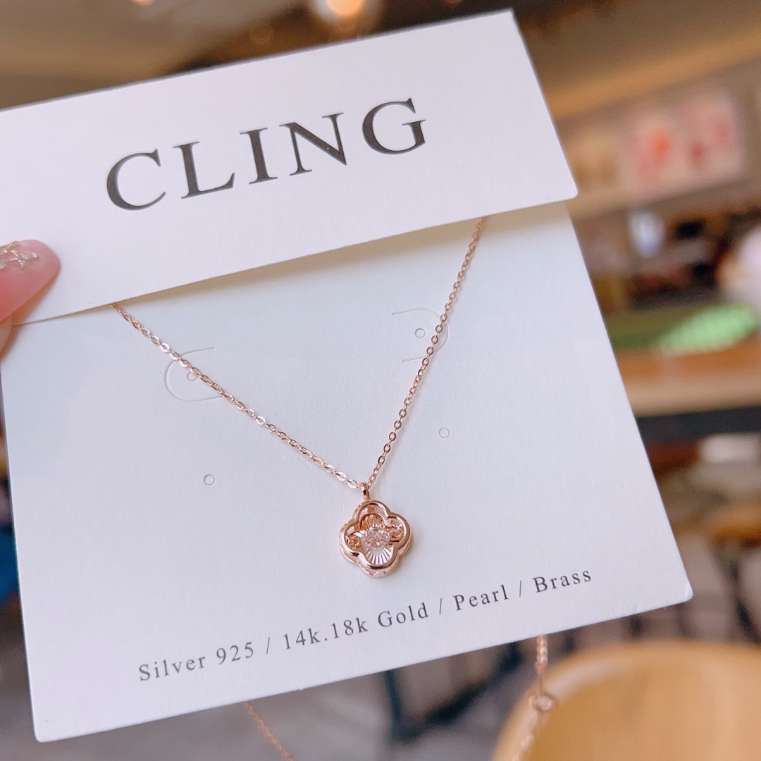 Hypoallergenic Silver Necklace Playful Party Gold