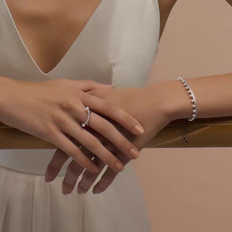 Ring Hefang smiles to balance pearl rings - 图片 2