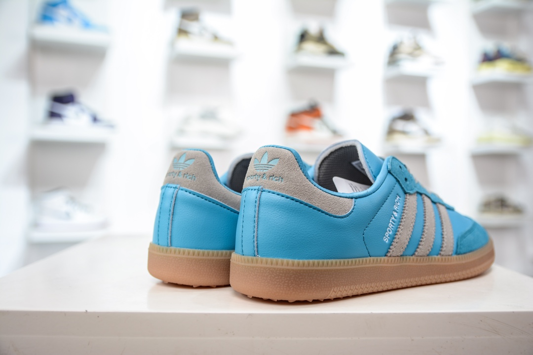 E Wales Bonner x Adidas Originals Samba Sea Salt Blue Color IE6975