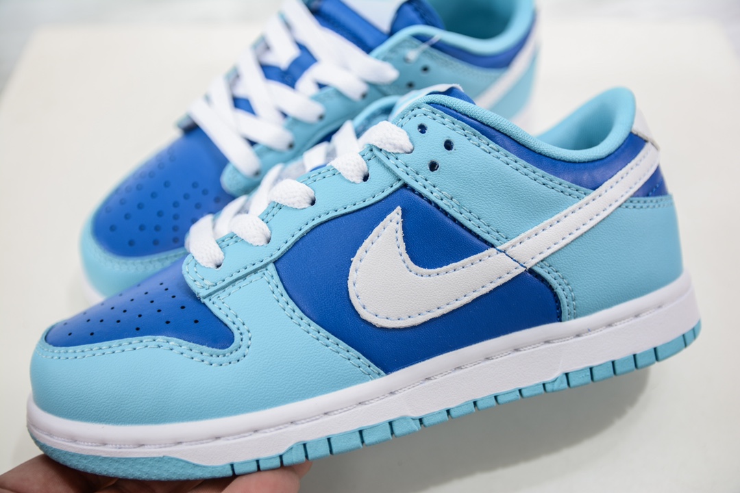 Nike Dunk Low (PLS) children's shoes blue and white low-top casual sports sneakers DV2635-400