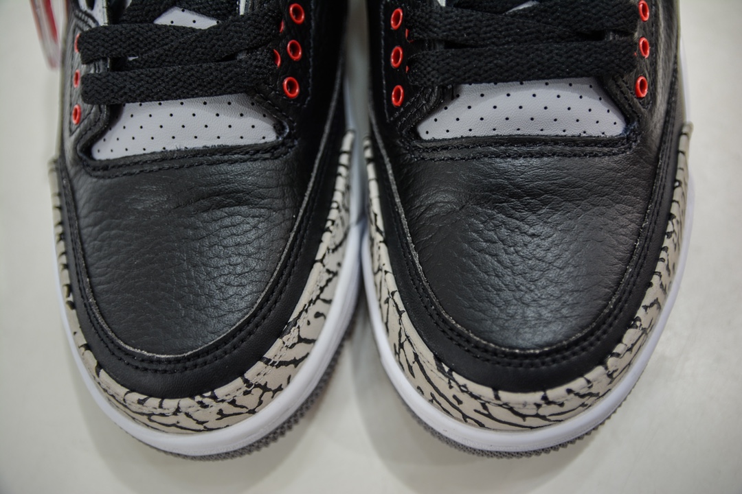 E DG version Dongguan original channel Air Jordan 3 Retro Black Cement black cement color 854262-001