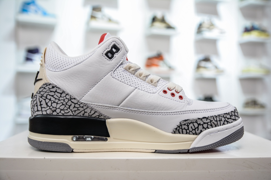 DG version Dongguan original channel Air Jordan 3 White Cement white cement color DN3707-100