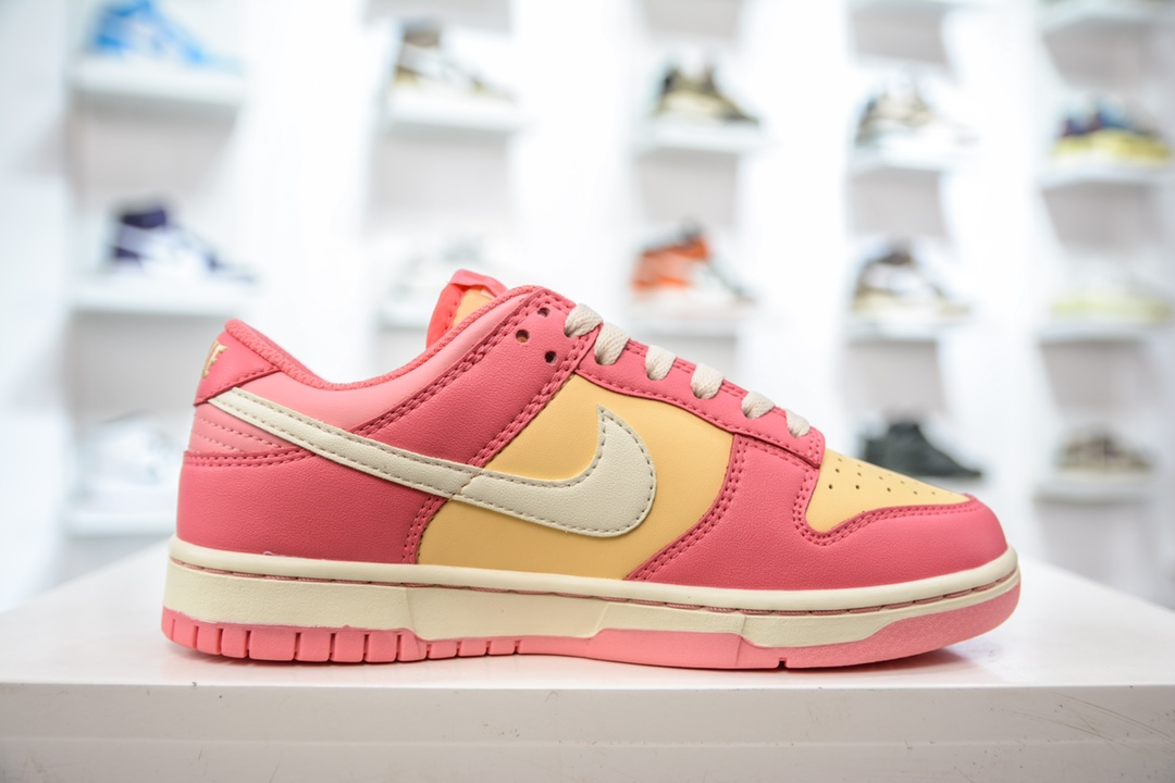 R Nike Dunk low (GS) yellow pink pure original factory produced DH9765-200