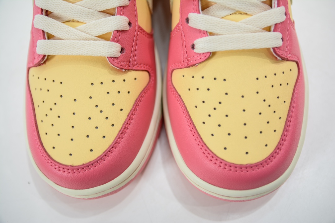 R Nike Dunk low (GS) yellow pink pure original factory produced DH9765-200