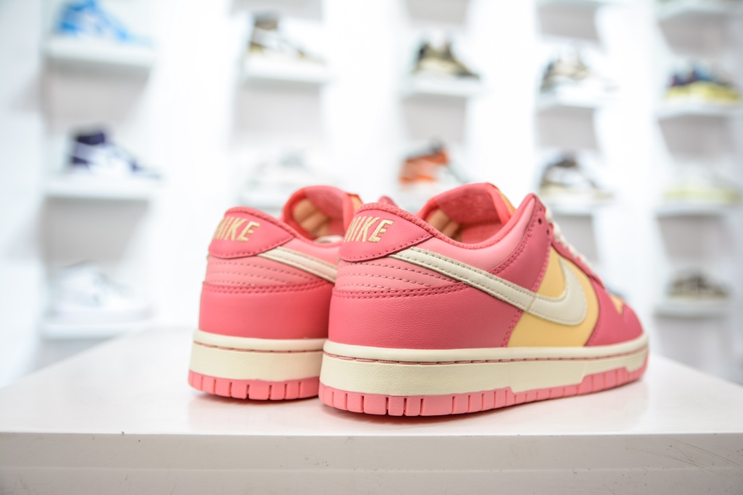 R Nike Dunk low (GS) yellow pink pure original factory produced DH9765-200