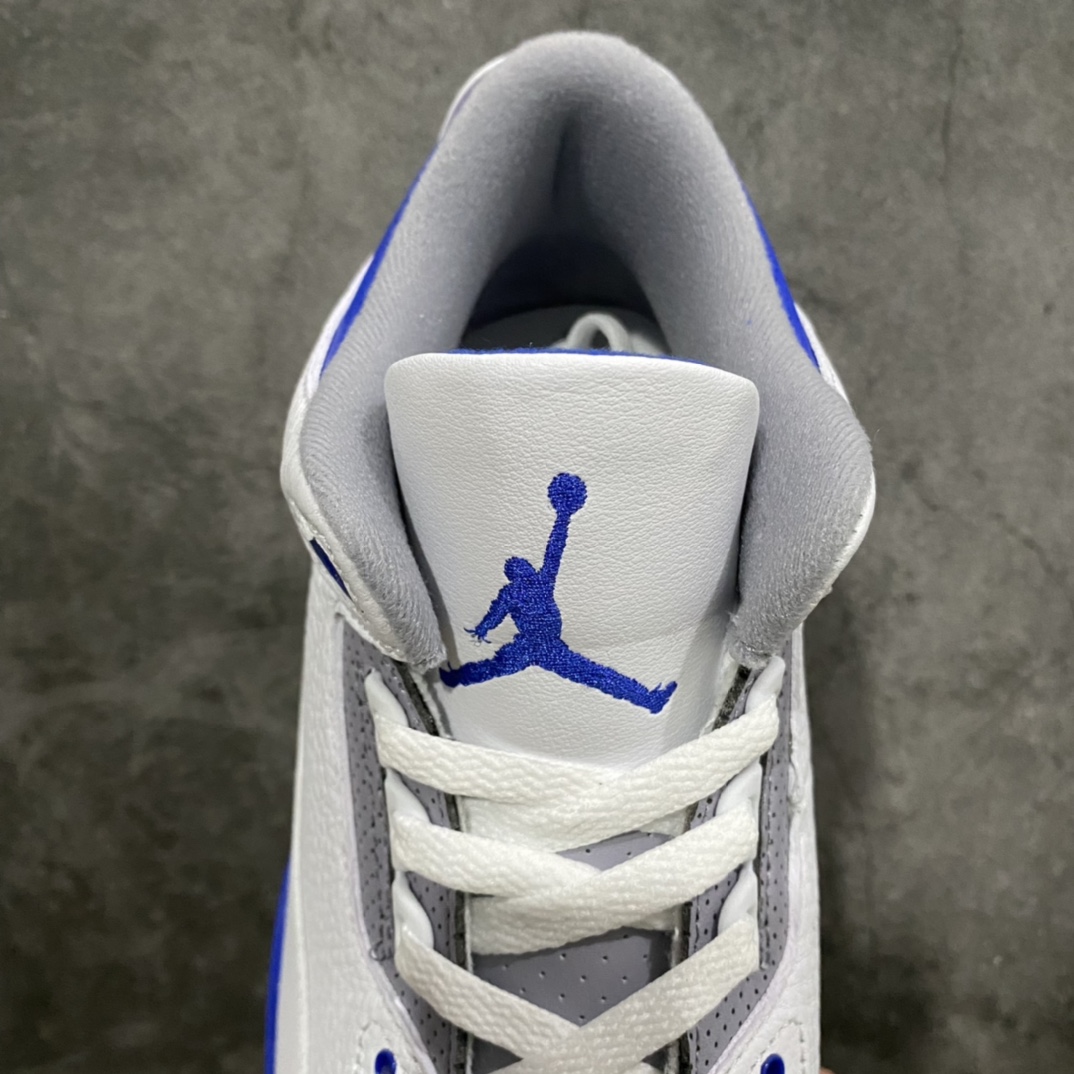 [OG version] Air Jordan 3 Retro ¡°racer blue¡± white and blue small lightning racing blue CT8532-145