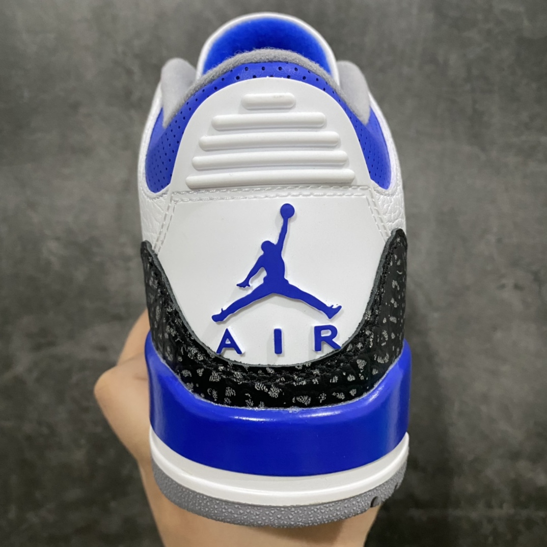 [OG version] Air Jordan 3 Retro ¡°racer blue¡± white and blue small lightning racing blue CT8532-145