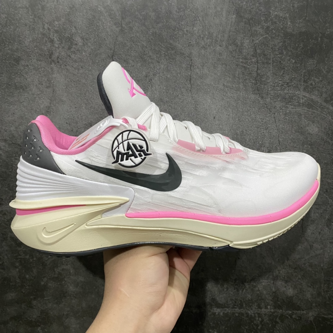 [Destroy the world] NK Air Zoom GT Cut 2 second generation cushioning practical basketball shoes white powder FD9905-101