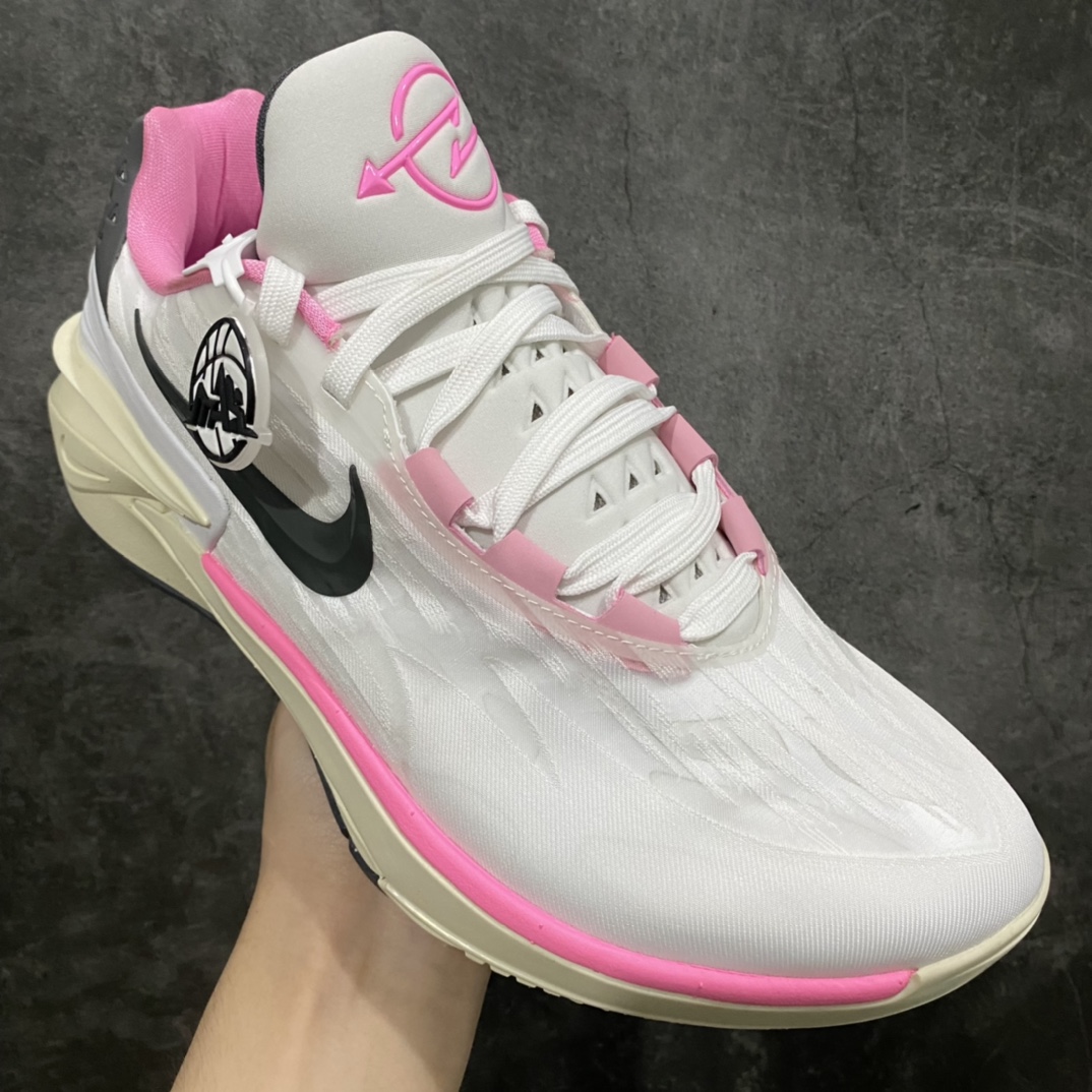 [Destroy the world] NK Air Zoom GT Cut 2 second generation cushioning practical basketball shoes white powder FD9905-101