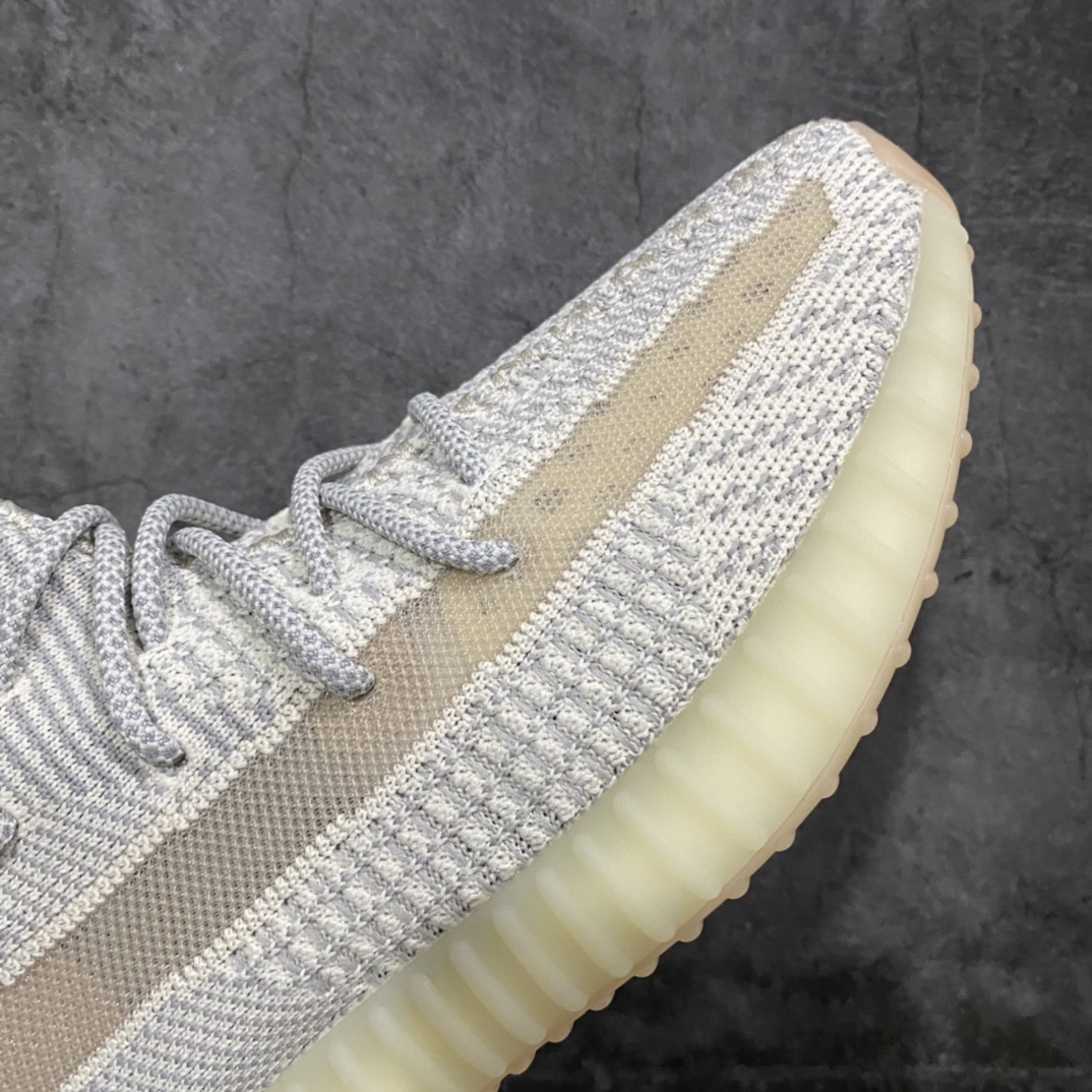 [LW version] Yeezy350 V2 Lundmark shoelaces reflective beard white sesame angel FU9161