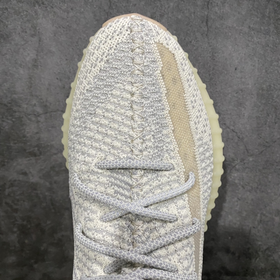 [LW version] Yeezy350 V2 Lundmark shoelaces reflective beard white sesame angel FU9161