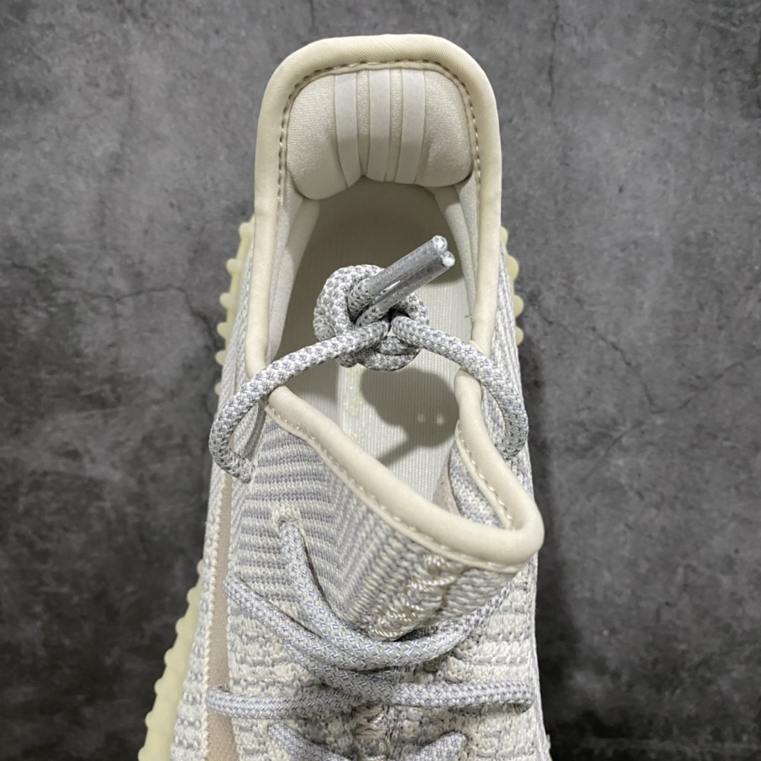 [LW version] Yeezy350 V2 Lundmark shoelaces reflective beard white sesame angel FU9161