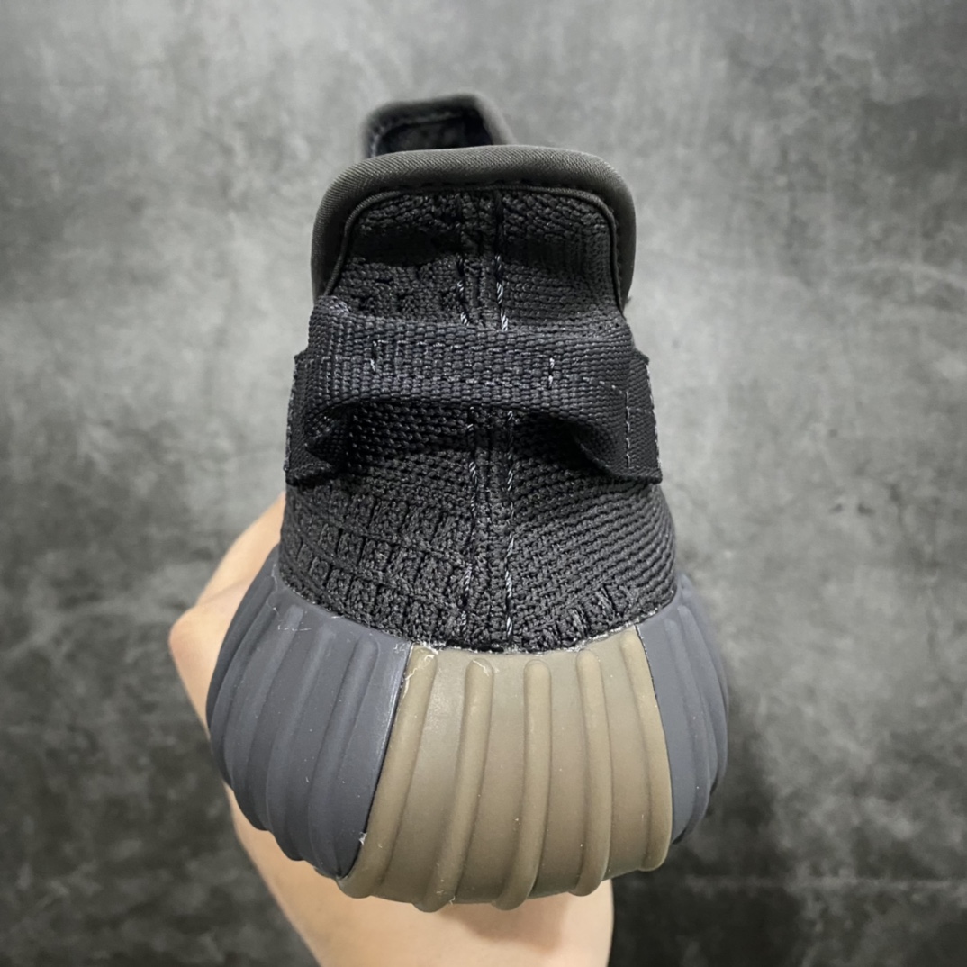 [LW version] Yeezy350 V2 black raw rubber side see-through FY4176