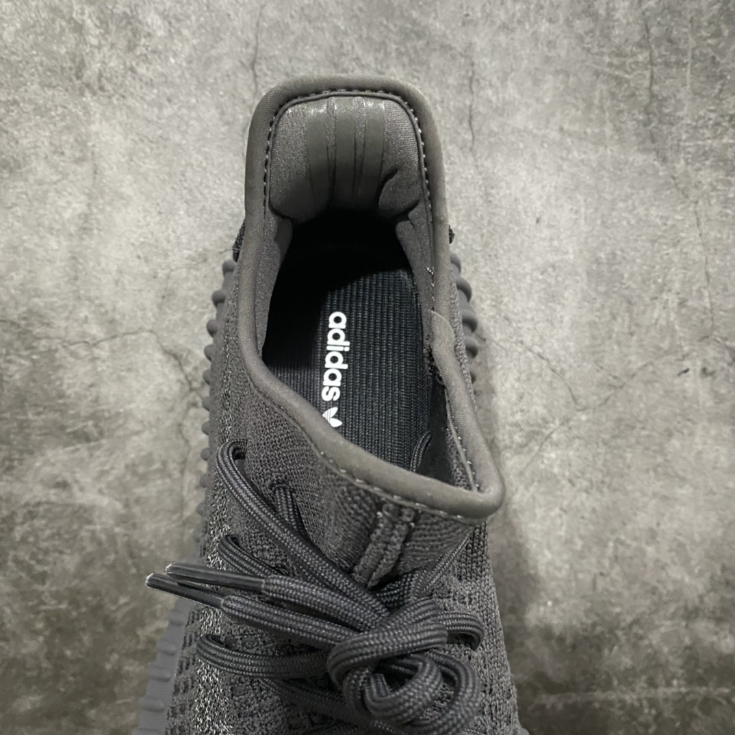 [LW version] Yeezy350 V2 black raw rubber side see-through FY4176