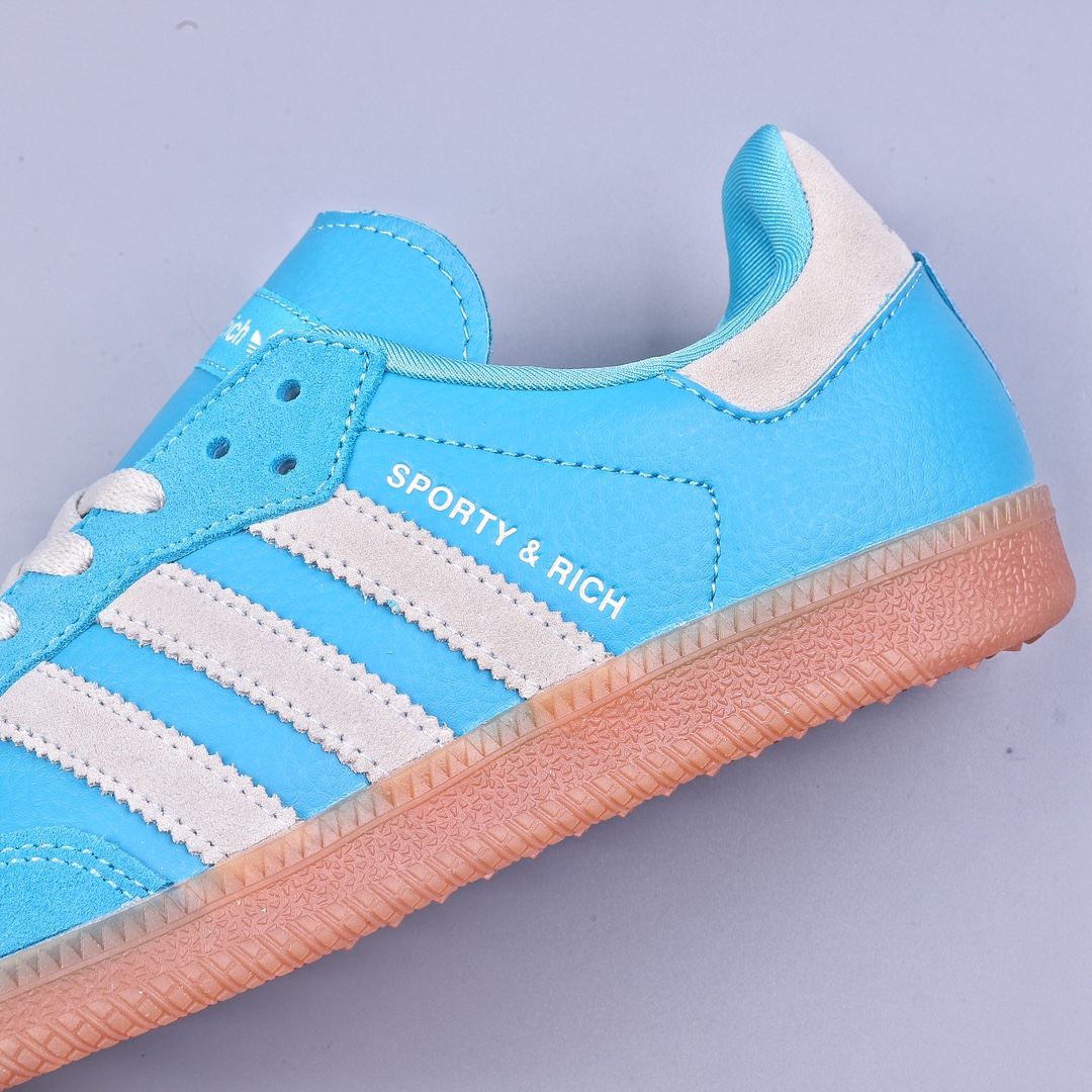 YH Sporty & Rich x Adidas Originals Samba Lake Blue Gray IE6975