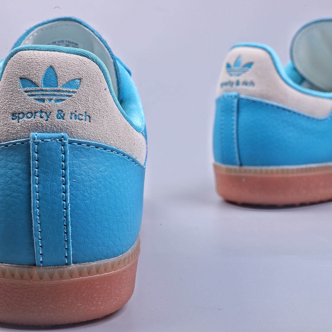 YH Sporty & Rich x Adidas Originals Samba Lake Blue Gray IE6975