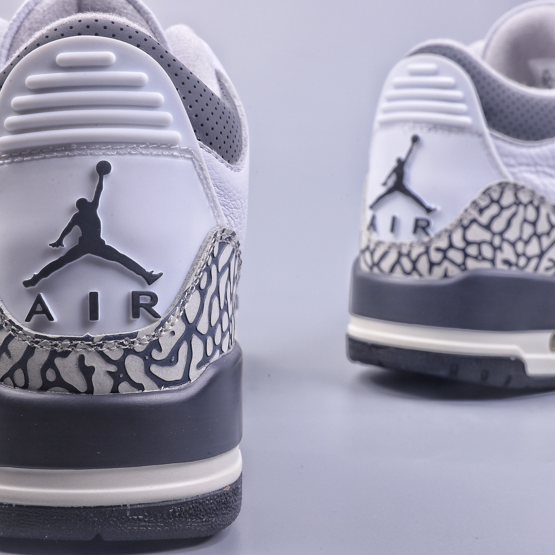 Air Jordan 3 Retro ”Hide and Sneak” white gray brown AJ3 DX6665-100