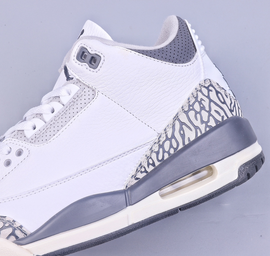 Air Jordan 3 Retro ”Hide and Sneak” white gray brown AJ3 DX6665-100