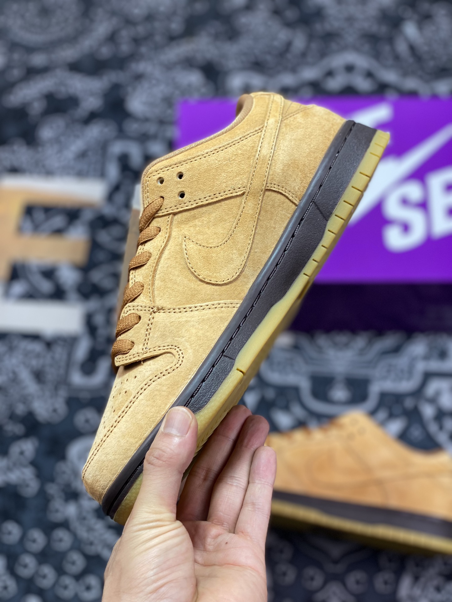 220  Nike Dunk SB low Pro ”Wheat Mocha” 摩卡小麦 低帮休闲运动板鞋 BQ6817-204