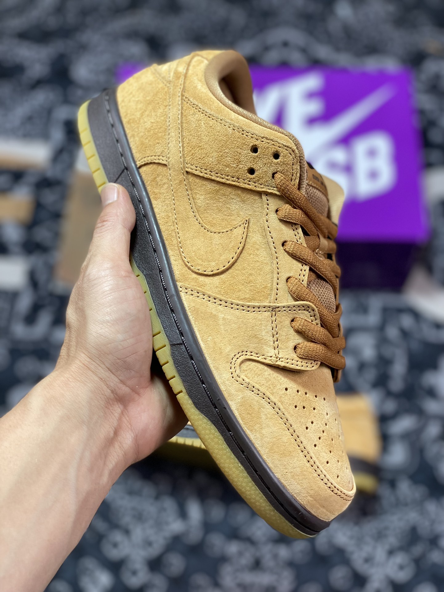 220  Nike Dunk SB low Pro ”Wheat Mocha” 摩卡小麦 低帮休闲运动板鞋 BQ6817-204