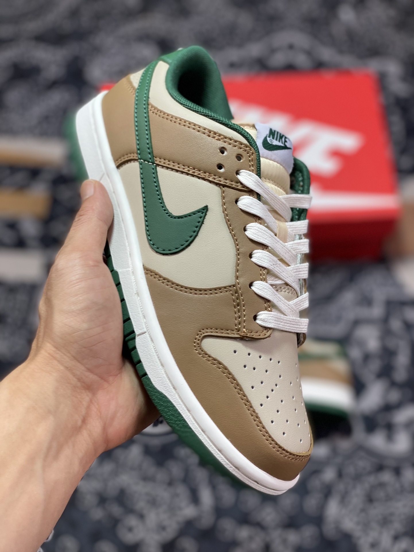 200 原厂级别 Nike Dunk low 米棕绿 FB7160-231