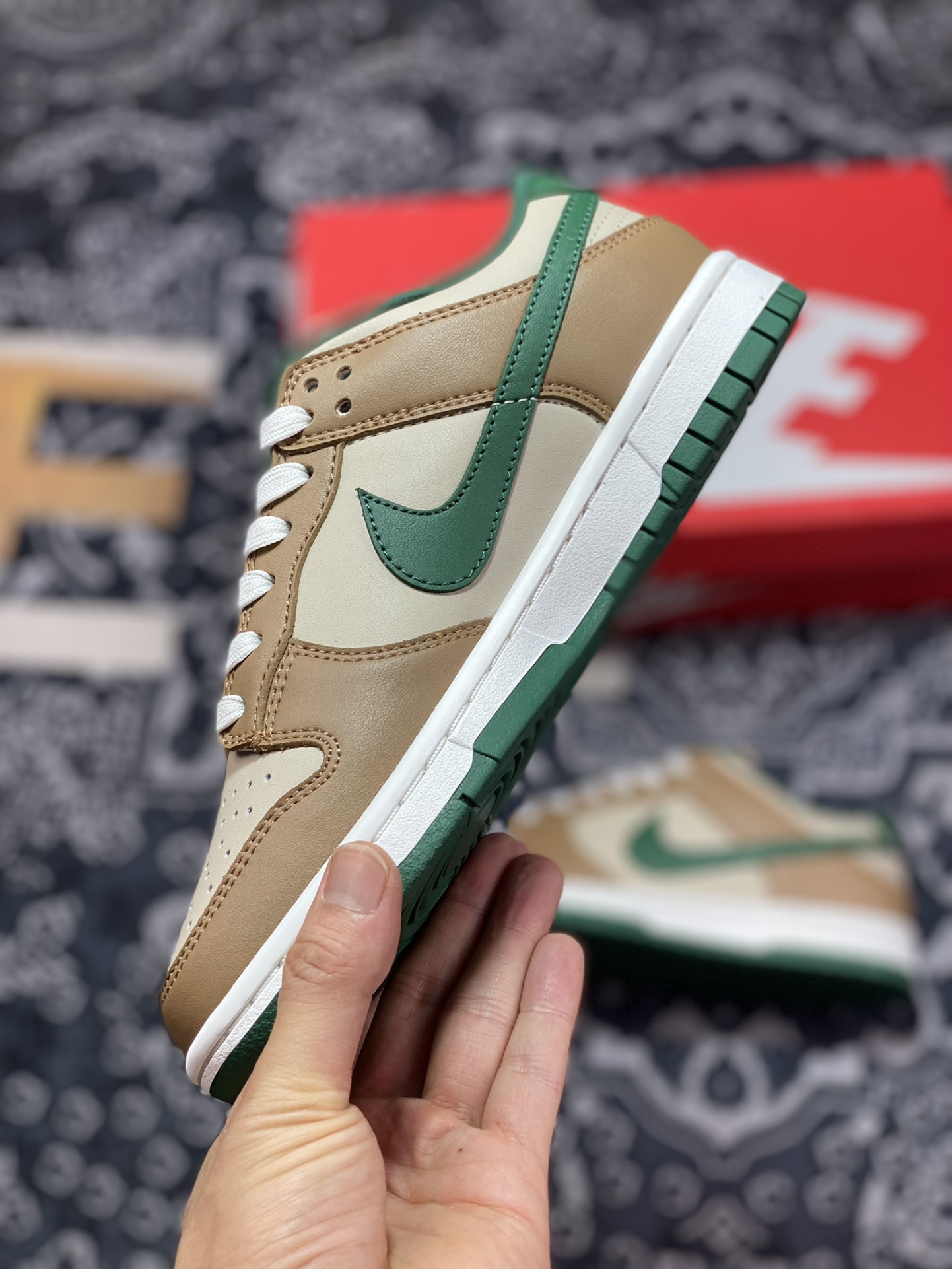 200 原厂级别 Nike Dunk low 米棕绿 FB7160-231