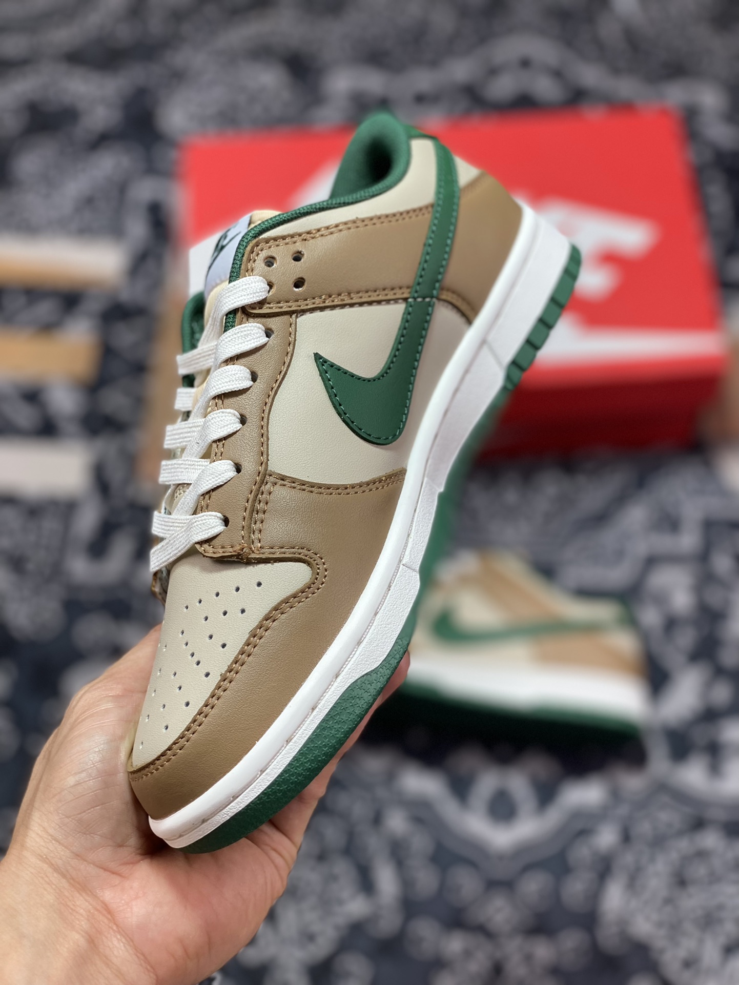200 原厂级别 Nike Dunk low 米棕绿 FB7160-231