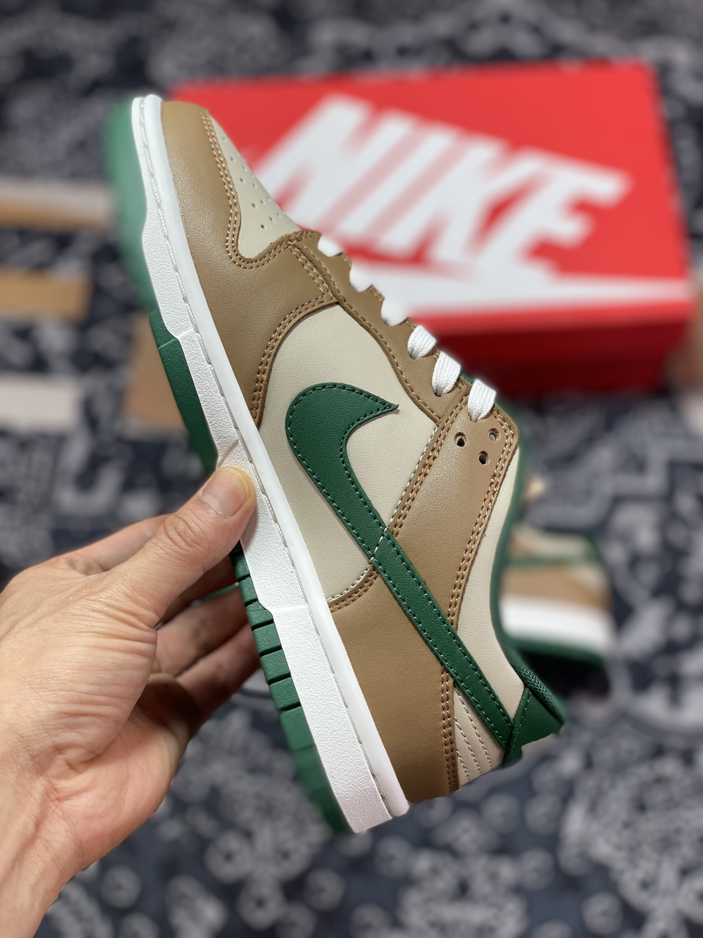 200 原厂级别 Nike Dunk low 米棕绿 FB7160-231