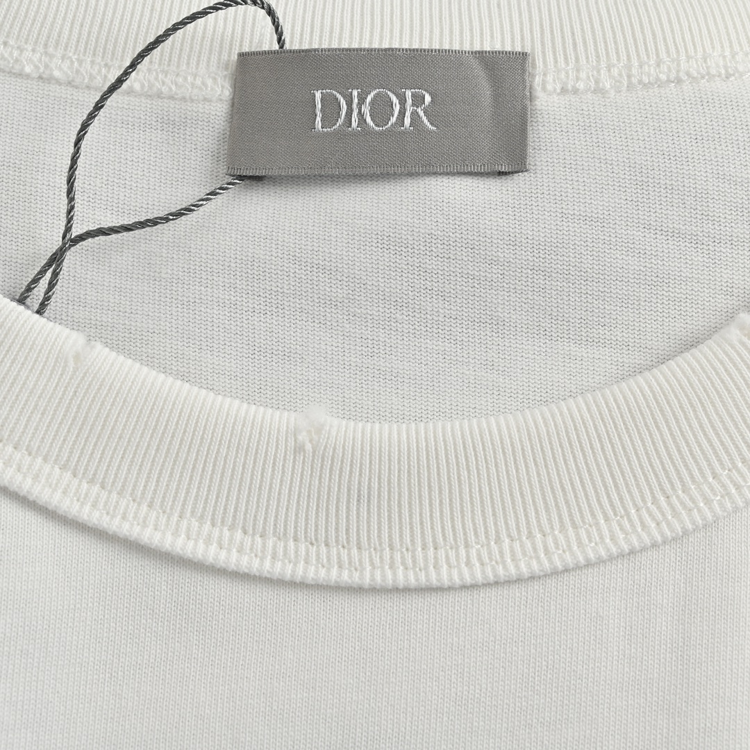 140 Dior/ 迪奥 & ERL 联名款刺绣logo短袖 限定款ZP一件难求 面料采用重磅280g平纹精梳棉