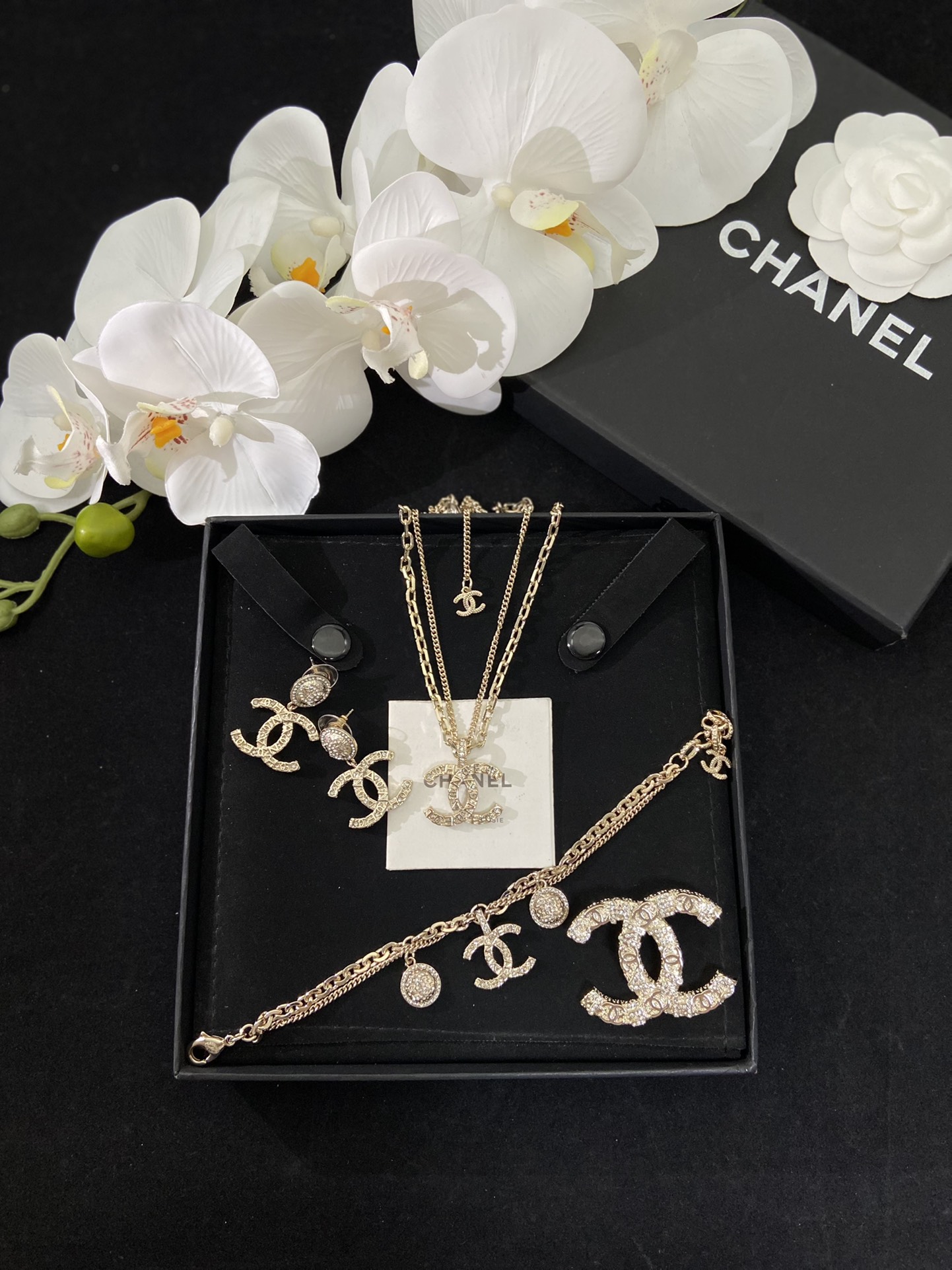 Chanel Joyas Pulsera Broche Pendiente Collar