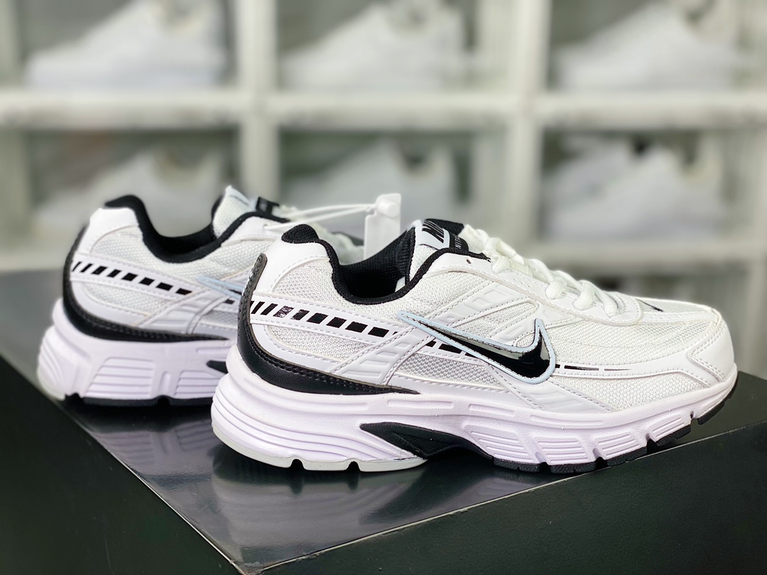 Initiator Running ”White/Black” Founder Series Retro Dad Casual Sports Comfortable Running Shoes ”Black and White” 394055-101