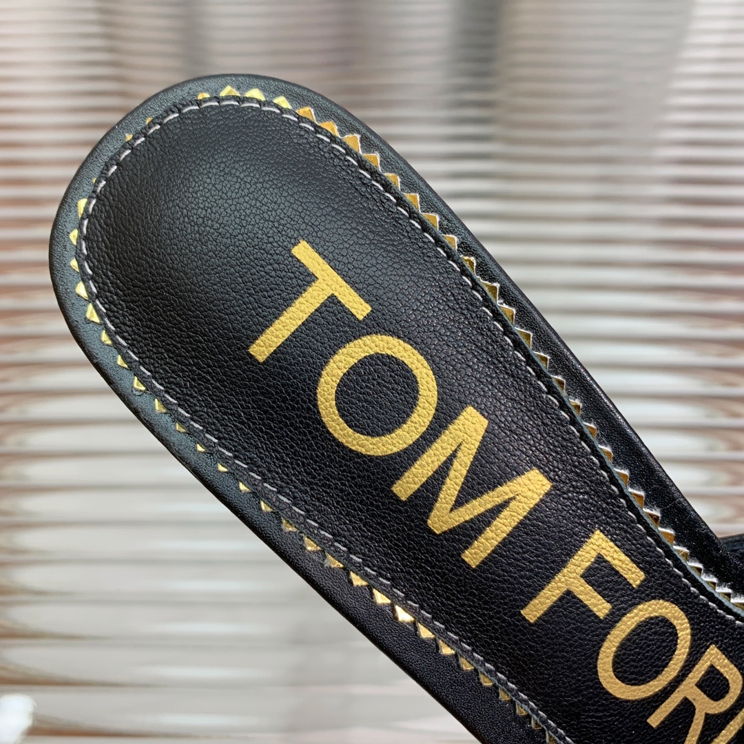 TOMFO*D铁头半拖材质鞋面进口小