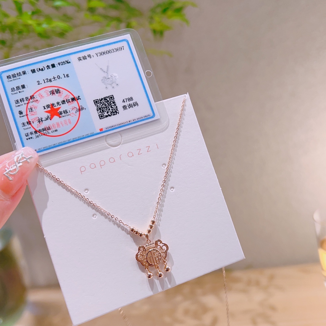 インスタ風純銀ネックレスシルバー バレンタインデー