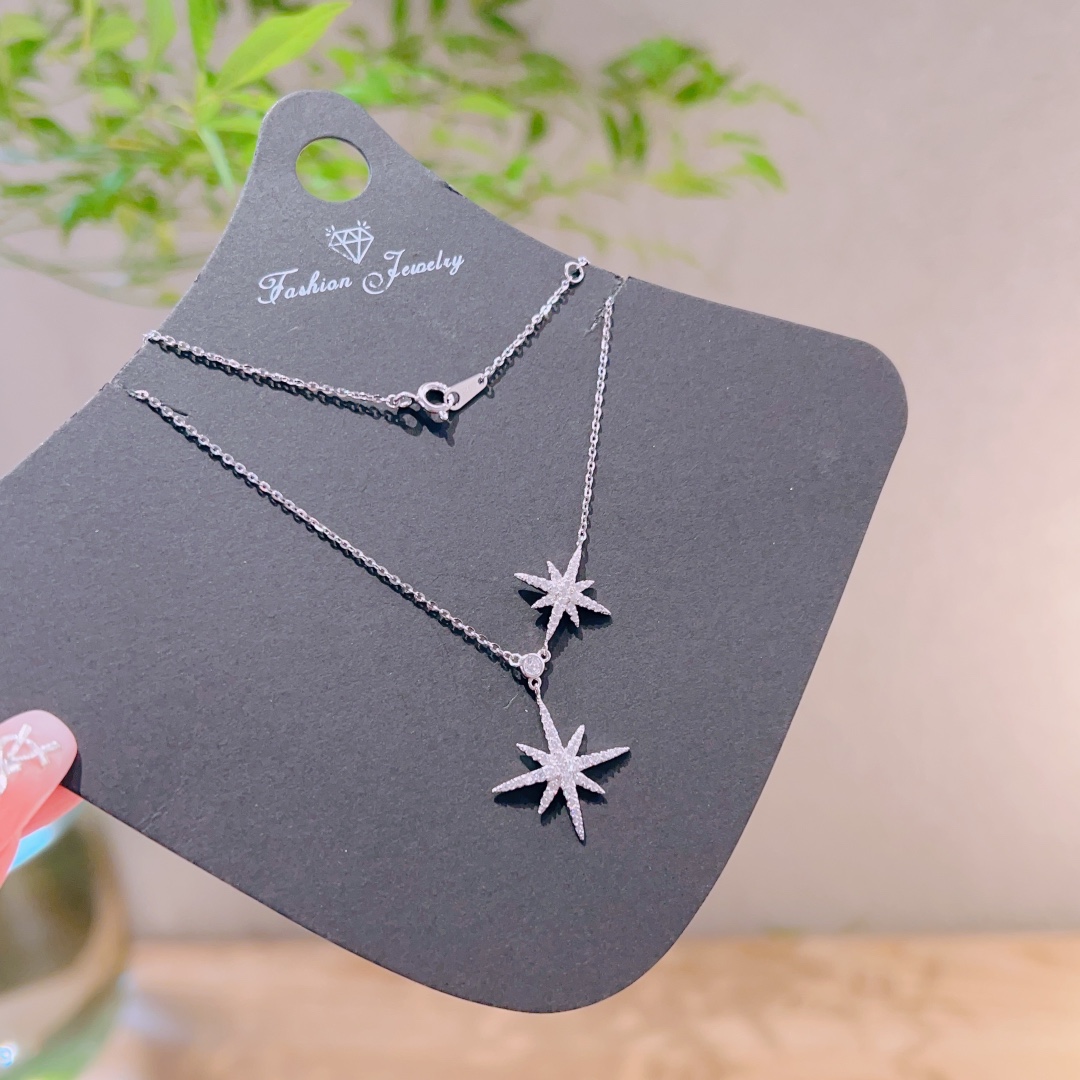 Low Allergy Silver Necklace Ins Style Banquet Silver