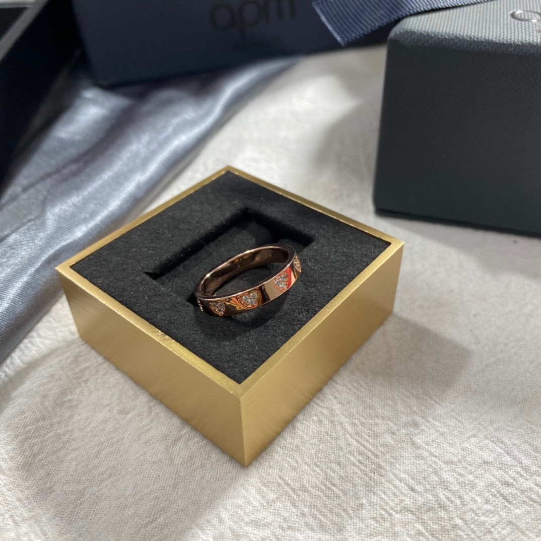 p275 APM Heart Ring roses with a fair and simple fashion front。 - 图片 5