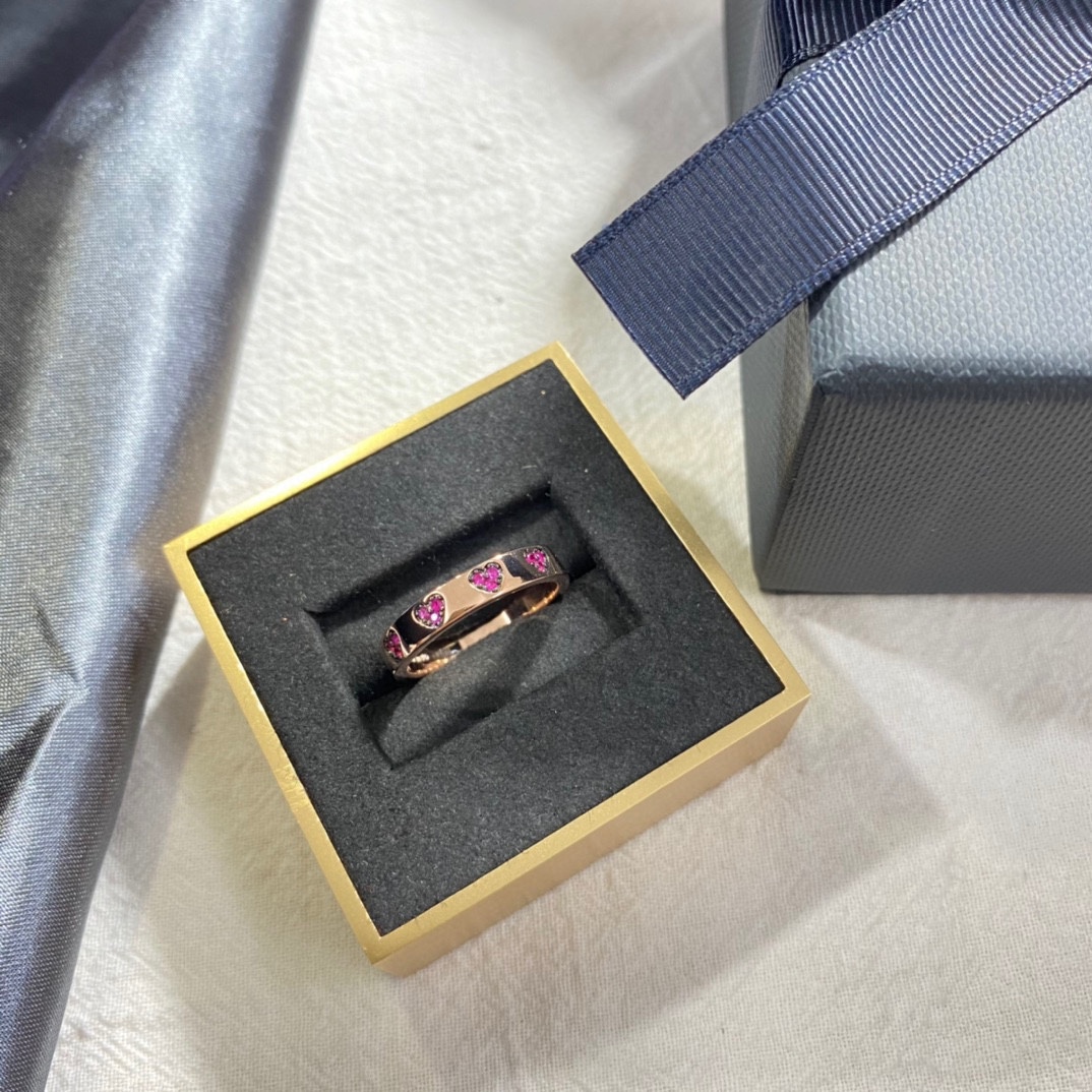 p275 APM Heart Ring roses with a fair and simple fashion front。 - 图片 3