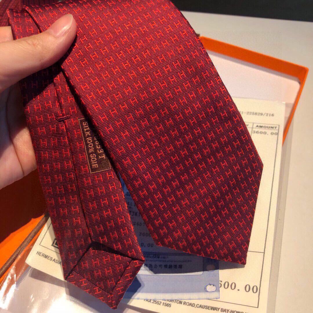 配包装领带新款出货啦爱马仕男士新款领