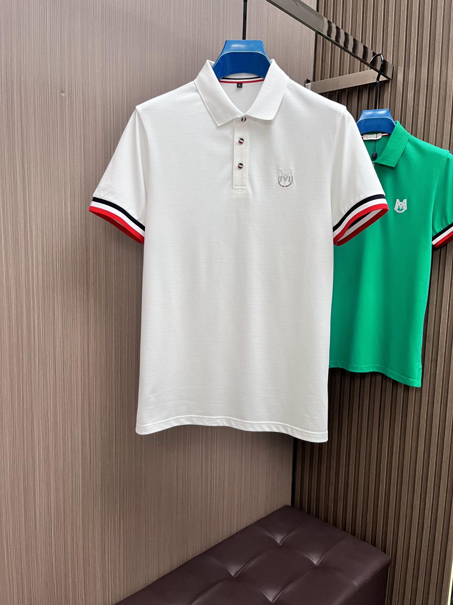 Moncler Clothing Polo T-Shirt Fashion Designer
 Embroidery Spring/Summer Collection Short Sleeve
