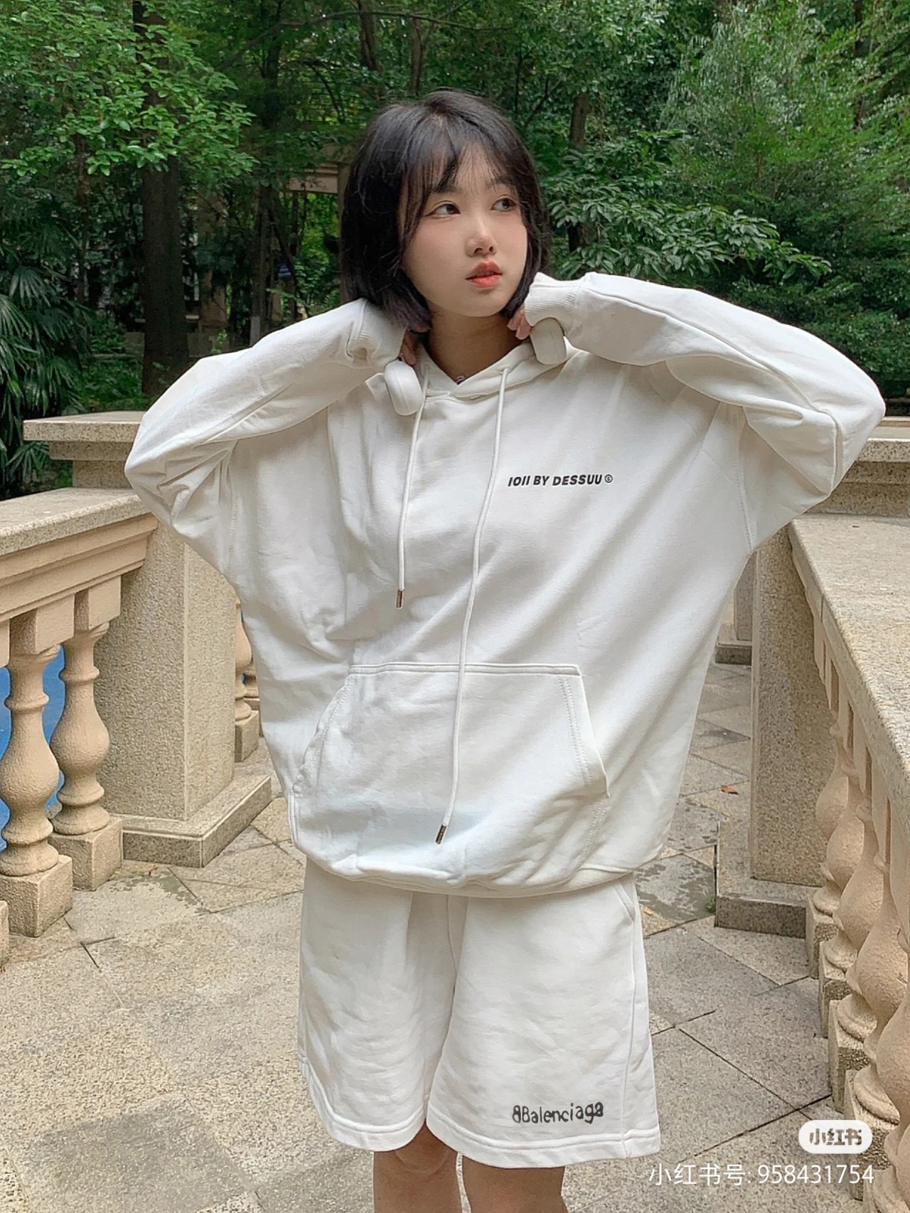 BALENCIAGA 巴黎世家 23ss 模糊字母短裤